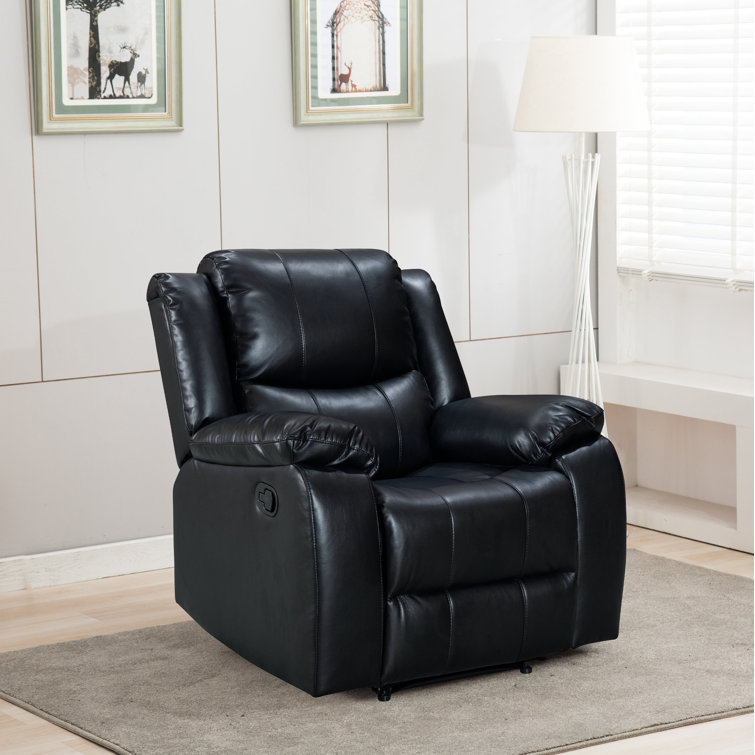 Marlow Home Co. Caitie Faux Leather Manual Recliner & Reviews Wayfair